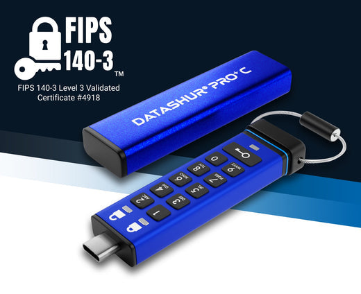 iStorage’s datAshur PRO+C & PRO+A Encrypted Flash Drives Obtain FIPS 140-3 Level 3 Validation