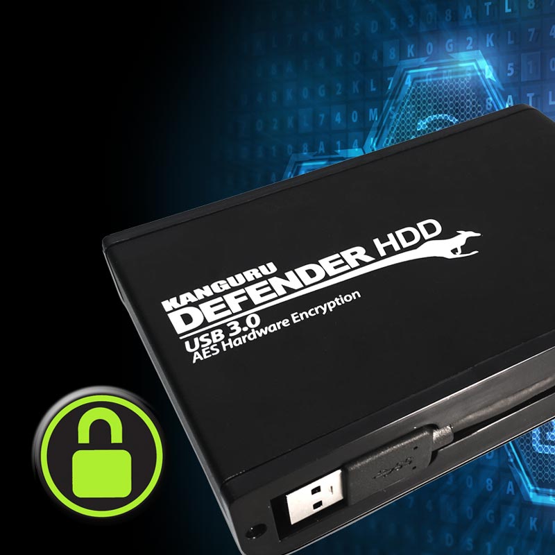 Kanguru Defender® Encrypted External USB 3.0 Drives