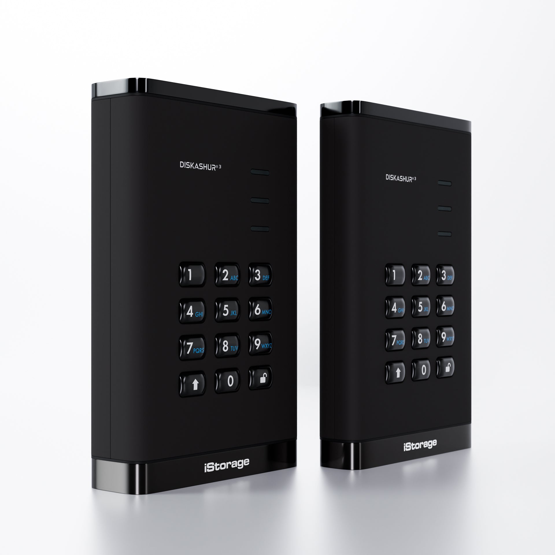 diskAshur3 Hardware Encrypted HDD by iStorage-Black