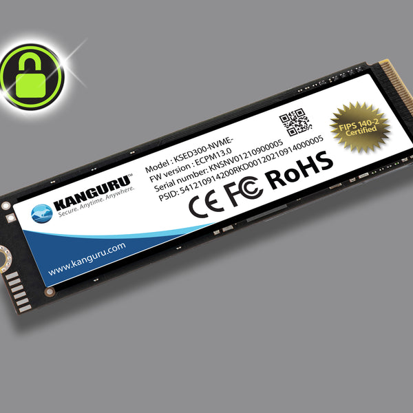 Kanguru Defender® SED300™ FIPS 140-2 Certified, M.2 NVMe Internal  Self-Encrypting Solid State Drive